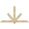 Ekena Millwork Kennewick Rough Sawn Timber Gable Bracket, Douglas Fir, 84"W x 49"H x 2"D x 6"F, 14/12 Pitch GBW084X49X0206KEN00RDF - alternate 1